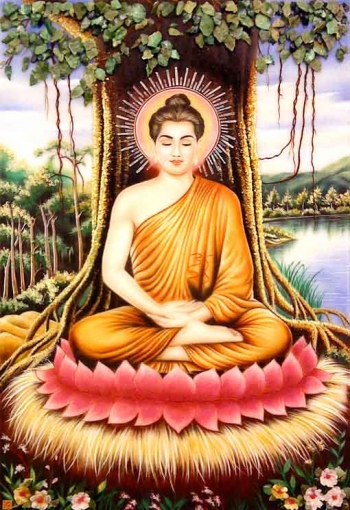  Tranh Đá Quý Chân Dung :Đức Phật 